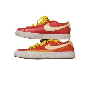 Nike Blazer Low Premium (GS) 327597 611 Comet Red/White 6.5Y/Women's 8 #A-12